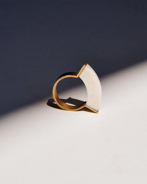 Jewel Photography, 3d Printed Ring, Architecture Gifts, Jewellery Photography Inspiration, Marble Rings, Creative Jewelry Photography, Jewelry Photography Styling, Product Shoot, Contemporary Accessories