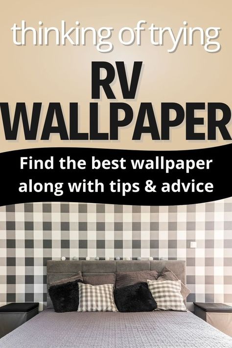 Rv Wallpaper Ideas, Wallpaper Repair, Camper Organization Rv Living, Rv Wallpaper, Paint Rv, Glamper Camper, Tiny House Camper, Camper Trailer Remodel, Rv Travel Trailers