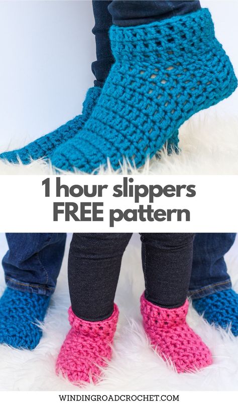 Quick and easy crochet slipper socks for the whole family. Free crochet pattern. Crochet Ladies Socks Free Pattern, Crochet Slippers Free Pattern Kids Children, Crochet Sleep Socks Free Pattern, Pedicure Socks Crochet Pattern Free, Crochet Infant Slippers Free Pattern, Mens Crochet Slipper Socks Free Pattern, Socks Crochet Pattern Free Easy, Crochet Slipper Socks Adult Free Pattern, 1 Hour Crochet Slippers Free Pattern