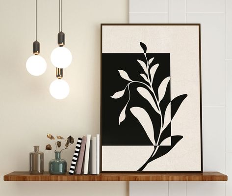 Leaf Line Drawing, Drawing Minimalist Art, Boho Painting, Museum Poster, Art Minimaliste, Poster Minimalist, Black And White Art, Abstract Poster, Minimalist Prints