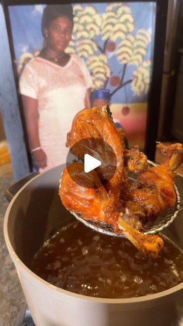 Haitian Fried Chicken, Haitian Chicken In Sauce, Haitian Epis Recipe, Haitian Chicken, Epis Recipe, Fried Drumsticks, Orange Salt, Habanero Pepper, Haitian Food