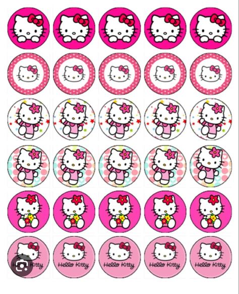 Hello Kitty Cake Topper, Hello Kitty Birthday Theme, Butterfly Cake Topper, Hello Kitty Printables, Hello Kitty Birthday Party, Hello Kitty Cupcakes, Birthday Cake Decoration, Kitty Cake, Birthday Dinner Party