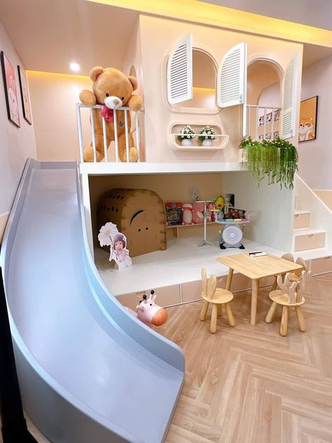 Small Kids Playrooms, Indoor Playroom, Modern Playroom, Daycare Design, Baby Playroom, Kids Playroom Decor, Kids Bedroom Inspiration, Playroom Wall Decor, Kids Bedroom Designs