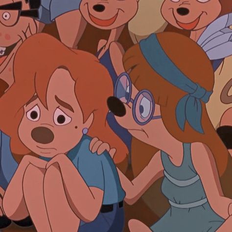 Ginger And Brunette Duo Characters, Ginger And Brunette, Duo Characters, Max And Roxanne, Kawaii Pictures, Max Goof, Playlist Covers Photos, Goofy Disney, Disney Crossover