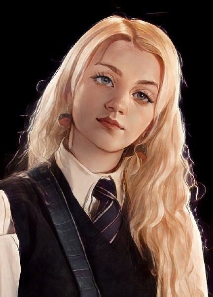 Semi Realistic Portrait, Luna Lovegood Fan Art, Harry Potter Girl, Realistic Portrait, Phone Wallpaper Boho, Semi Realistic, Harry Potter Artwork, Hogwarts Mystery, Harry Potter Anime