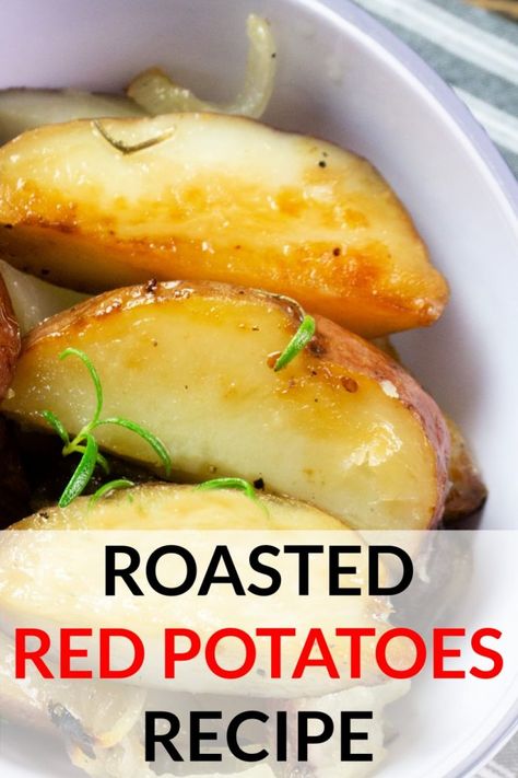 Roasted red potatoes! This easy oven recipe is seasoned perfectly and can accommodate large or small gatherings! #redpotatoes #roastedredpotatoes #potato #potatorecipes #easyrecipes #sidedish #delicious #yummy Easy Red Potato Recipes, Red Potatoes Recipes, Easy Oven Recipes, Red Potato Recipes, Roasted Red Potatoes, Potatoes Recipes, Oven Recipe, Easy Oven, Red Potatoes