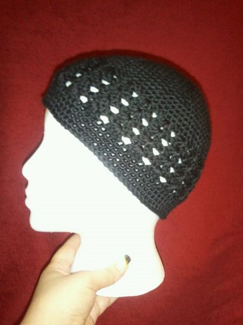 Free KUFI or Chemo Hat Pattern for the brave fighters in our lives! « The Yarn Box The Yarn Box Solid Color Crochet, Chemo Caps Pattern, Crochet Mens, Crochet Mens Hat, Kufi Hat, Beanie Men, Crochet Men, Crochet Skull, Hat Patterns Free