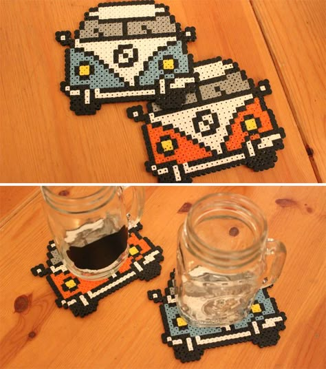 Hama Beads Coasters, Perler Bead Designs, Melt Beads Patterns, Hamma Beads Ideas, Easy Perler Bead Patterns, Pixel Beads, Pearl Beads Pattern, Easy Perler Beads Ideas, Fuse Bead Patterns