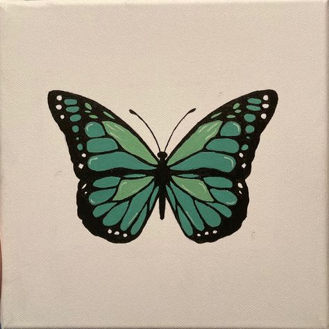 Green Butterfly Drawing, Butterfly Painting Simple, Cool Butterfly Drawing, Butterfly Design Drawing, Green Butterfly Painting, Butterfly Easy Drawing, Aesthetic Wallpaper Butterfly, Butterfly Drawing Aesthetic, Butterfly Painting Easy