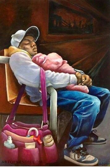 Father African American Artwork, Black Fathers, Black Art Painting, Afrocentric Art, Black Artwork, Black Love Art, Black Art Pictures, Black Families, Afro Art