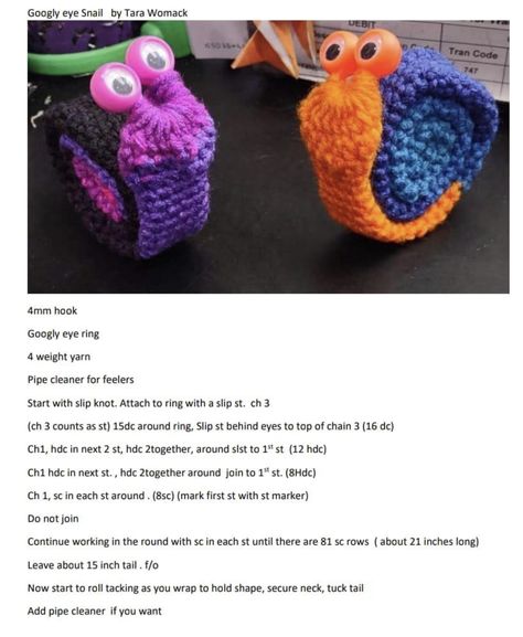 Googly Eye Finger Puppets Crochet Patterns, Googly Eye Finger Puppets Crochet, Crochet With Googly Eye Rings, Crochet With Googly Eyes, Google Eye Finger Puppets Crochet, Googly Eye Crochet Pattern, Googly Eye Crochet, Random Acts Of Crochet Kindness, Googly Eye Crafts