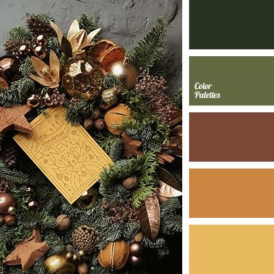 Color Palette #4114 | Color Palette Ideas | Bloglovin’ In Color Balance, Christmas Color Palette, Color Palette Ideas, Gold Color Palettes, Color Schemes Colour Palettes, Brown Color Palette, Warm Palette, Palette Ideas, Green Palette