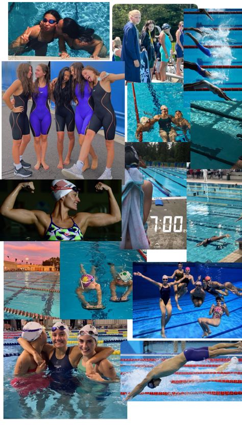 🫶🫶🫶 Swimmer Aesthetic, Swim Team Pictures, Swimming Aesthetic, Swimmers Hair, Swimming World, Swimmers Life, Dream Future, Competitive Swimming, Swimming Sport