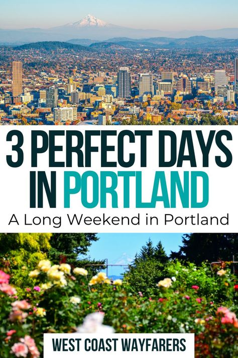 Planning a trip to Portland and not sure where to start? This complete guide to plannnig a perfect Portland itinerary has everything you need to know to plan an amazing weekend in Portland, Oregon. Plus, all the details and logistics you need to have a smooth trip, all from a Portland local. Portland Itinerary, Weekend In Portland, Long Weekend Trips, Explore Oregon, Oregon Road Trip, Weekend Hiking, Oregon Travel, Weekend Trip, Planning A Trip