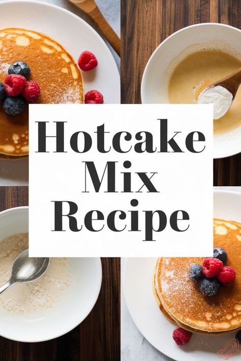 Easy Homemade Hotcake Mix Recipe Diy Pancake Mix, Quick Breakfasts, Pancake Mix Recipe, Recipe For Kids, How To Make Pancakes, Storage Tips, Fluffy Pancakes, Pancake Mix, Weekend Brunch