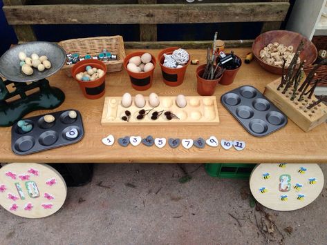 Outdoor Maths, Eyfs Outdoor Area, Maths Eyfs, Reception Classroom, Early Years Maths, Outdoor Learning Spaces, Eyfs Classroom, Maths Area, Outdoor Education