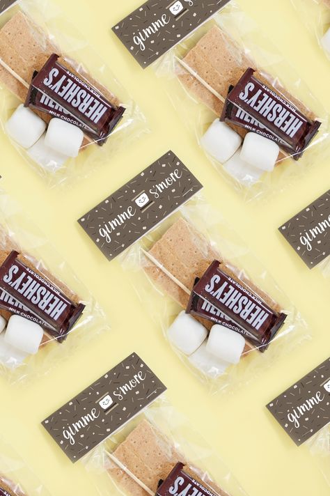 Make your own DIY mini s'mores kit with this quick tutorial and free printable! Put together your own s'mores kit and make them with friends this fall. Summer Camp Care Package, Meal Kits Diy, Smores Kit, Camp Care Packages, Smores Kits, Bday Decor, Camping Diy, Ideas Navidad, Free Printable Tags