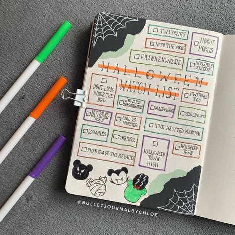 Halloween Bujo Weekly Spreads, Spooky Bujo Spreads, Halloween Bulletin Journal Ideas, Journal Halloween Ideas, Halloween Themed Bullet Journal, October Spread Bullet Journal, Halloween Bujo Spreads, October Bulletin Journal Ideas, Halloween Bujo Theme