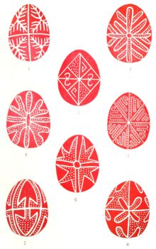 ROUMANIAN EASTER EGGS. Ukrainian Crafts, Quarterly Review, Giant Easter Eggs, Pysanky Eggs Pattern, Easter Patterns, Folk Lore, Free Online Library, Easter Backdrops, Easter Egg Art