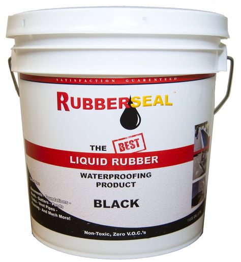 Rubberseal Liquid Rubber Waterproofing and Protective Coating -- Roll On - Automotive Paint Sealers And Protectants - Amazon.com Roof Leak, Paint Keys, Liquid Rubber, Waterproof Paint, Black Fr, Liquid Paint, Black Liquid, Mineral Spirits, Container Size