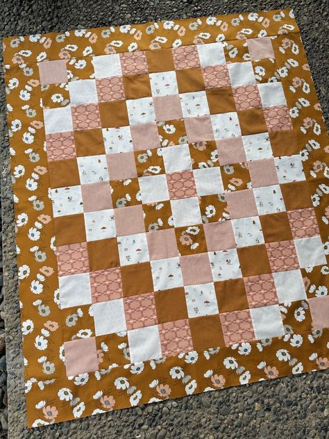 Baby Boho Quilt Kit - PREORDER Baby Quilt Color Schemes, Free Baby Quilt Patterns Easy, Boho Quilt Pattern, Baby Quilt Ideas, Boho Quilts, Baby Quilts To Make, Boho Baby Quilt, Boy Nurseries, Free Baby Quilt Patterns