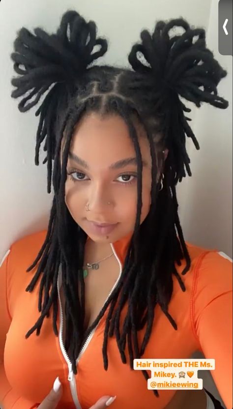 Long Dreads Styles Black Women, 90s Dread Hairstyles, Dreadlock Hairstyles For Birthday, Dread Hairstyles Long, Mullet Hairstyle Women Locs, 90s Hairstyles For Black Women Locs, Alt Dreadlock Hairstyles, Hairstyle For Dreadlocks, Dreadlock Hairstyles Women Black