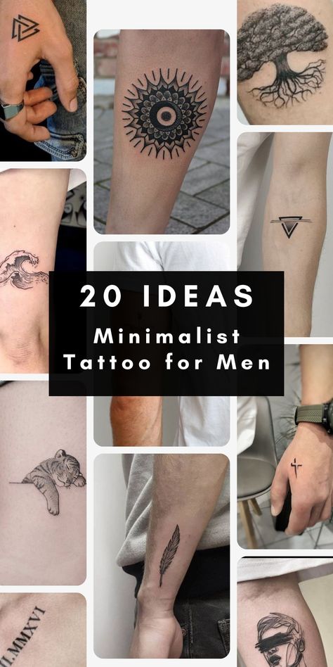 Minimalist Tattoo Ideas for Men: Discover Unique and Geometric Designs for Arm, Leg, and Chest Check more at https://ideatatto.com/small/minimalist-tattoo-ideas-for-men-discover-unique-and-geometric-designs-for-arm-leg-and-chest/ Small Geometric Tattoos For Men, Inspiration Tattoos Men, Men Tattoo Geometric, Small Simple Mens Tattoos, Men Back Of Arm Tattoo, Best Minimalist Tattoos For Men, Minimalist Tattoo Design For Men, Small Tattoo Forearm Man, Simple Tattoo Designs Men Arm