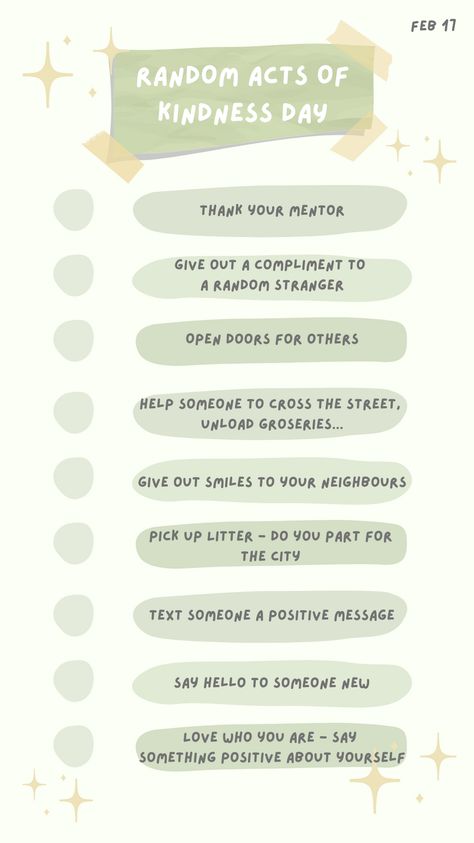 Spread joy on Random Acts of Kindness Day with our checklist of simple yet impactful gestures! From holding the door open for someone to leaving a positive note for a stranger, these acts of kindness can truly brighten someone's day. Let's make the world a little brighter, one small deed at a time! #RandomActsofKindness #SpreadKindness #RAKDay 🌈✨ Wholesome Friendship, Thank You Mentor, Random Acts Of Kindness Day, Acts Of Service, Kindness Day, Small Acts Of Kindness, Door Open, Acts Of Kindness, Spread Kindness