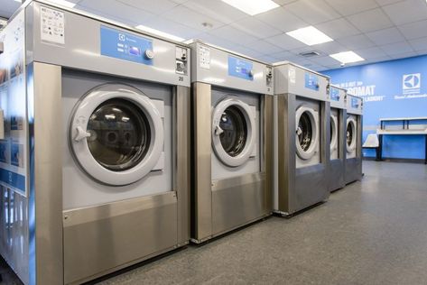 Professional Laundry Systems | Best Commercial Laundry Equipment Laundry System, Laundry Equipment, Commercial Laundry, Laundry Shop, Industrial Development, Washer Machine, Laundry Appliances, Best Commercials, Cleaning Equipment