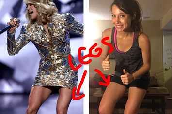 Inner Leg Workout, Carrie Underwood Leg Workout, Carrie Underwood Legs, Carrie Underwood Workout, 12 Minute Workout, Never Be The Same, Thigh Exercises, Workout Moves, Legs Workout