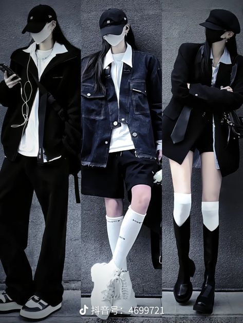 Tomboy Korean, Tomboy Core, Y2k Tomboy, Korean Tomboy Outfits, Casual Tomboy Outfits, Fashion Cyberpunk, Tomboyish Outfits, Tomboy Fits, Tomboy Girls