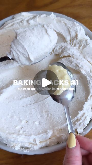 Jane Dunn on Instagram: "Introducing my new series… BAKING HACKS! 🍰

I thought I’d start a super casual series of backing hacks for any tips and tricks that I thought may help, so I thought I’d start off with one of the questions I get the most; How to make White Buttercream ❤️

This recipe is a simple american buttercream frosting of unsalted block butter, and icing sugar. You can flavour it if you wish, but for this, I started with the basic two ingredient frosting. 

✨As I was making a larger amount I used 500g of butter, and 1000g of icing sugar. To cover 12 cupcakes you only need 200g/400g 
✨Beat the room temperature butter for 10 minutes on it’s own 
✨Add the icing sugar and beat well until combined 
✨Add a minuscule amount of purple food colouring to counteract the natural yellow u American Buttercream Frosting, Room Temperature Butter, Janes Patisserie, American Buttercream, Purple Food Coloring, Cream Icing, Baking Hacks, White Buttercream, How To Make Icing