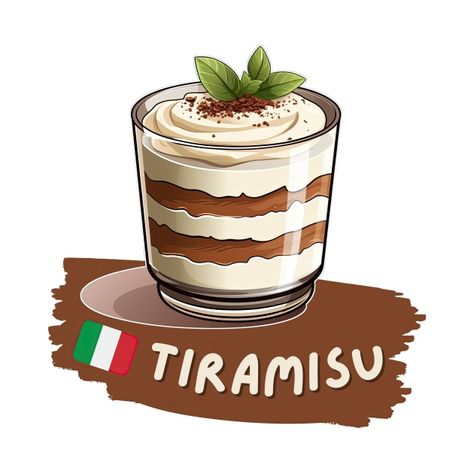 Check out this awesome 'Tiramisu %7C Italian cuisine %7C Traditional Food' design on @TeePublic! Tiramisu Drawing, Tiramisu Illustration, Tiramisu Italian, Tiramisu Cake, Outline Illustration, Food Humor, Logo Design Creative, Bubble Tea, Traditional Food