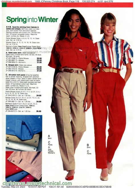 1988 JCPenney Christmas Book, Page 116 - Catalogs & Wishbooks 80s Teen Fashion, 1988 Fashion, 80’s Outfits, Teen World, 1980 Fashion, Fashion Ads, 1900s Fashion, 80s Women, Solid And Striped