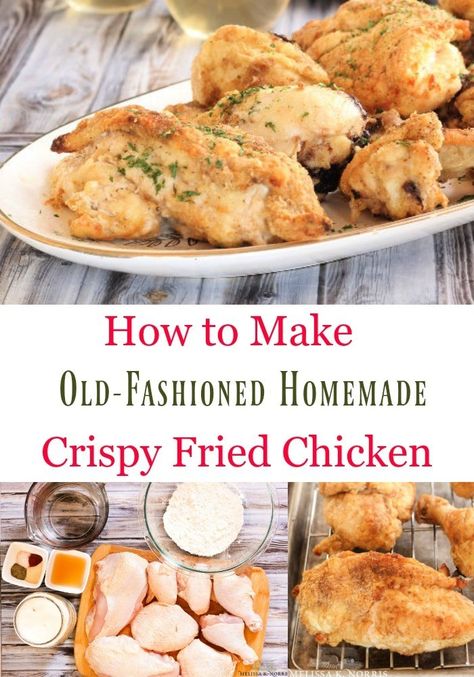 Crispy Fried Chicken - Best Old-fashioned Homestyle Fried Chicken Recipe Best Fried Chicken Recipe, Easy Fried Chicken, Homestead Style, Pioneer Days, Scratch Recipes, Fried Chicken Recipe, Crispy Fried Chicken, Fried Chicken Recipes, Keto Chicken