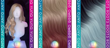 ​​﻿​﻿﻿The Chromatic Collection (Version 1.1 12/11/2020) | Anto on Patreon Sims 4 Anto Hair Patreon, Anto Sims 4 Cc, Anto Sims 4 Hair, Sims 4 Cc Anto Hair, Sims 4 Anto Hair, Sims 4 Ombre Hair, Berry Ideas, Sims 4 Studio, Diy Hair Color