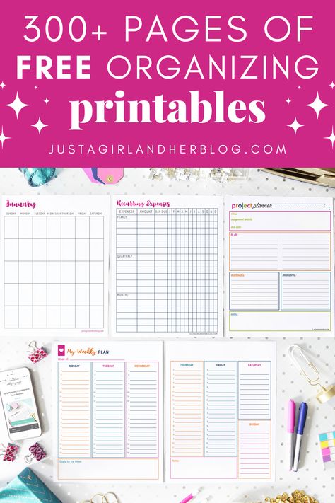 House Management Printables, Household Printables Free, Life Tracker Free Printables, Home Organization Binder Printables Free, Free Daily Planner Printables Free Templates, Cleaning Binder Printables Free, Free Home Printables, Life Organization Binder Printables Free, Home Planner Printables Free