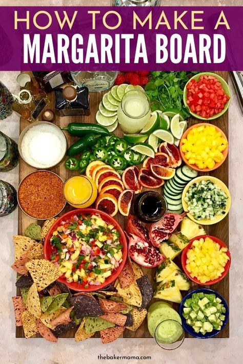 Make-Your-Own Margarita Board that is the perfect way to serve a crowd. This margarita board is loaded with all your favorite fixings, snack food and more. #margarita #board #recipe #foracrowd #party #eat #partyfood Drink Charcuterie Board Ideas, Drink Charcuterie Board, Margarita Board, Board Appetizers, Margarita Drink, Charcuterie Board Ideas, Charcuterie Inspiration, Charcuterie Platter, Party Food Platters