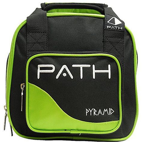 Pyramid Path Double Roller Bowling Bag (Black/Lime Green) Pilates Machine, Best Trail Running Shoes, Rolling Bag, Ball Storage, Bowling Shoes, Bowling Bag, Bowling Bags, Bag Green, Trail Running Shoes