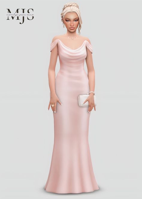 marilynjeansims Sims 4 Cool Clothes, Sims Cc Dress Maxis Match, Sims 4 Cc Maxis Match Party Dress, Sims 4 Cc Long Dress Maxis Match, Sims 4 Cc Clothes Female Formal, Maxis Match Cc Dress, Maxis Match Dress Sims 4, Sims 4cc Dress, Sims 4 Infant Formal Cc