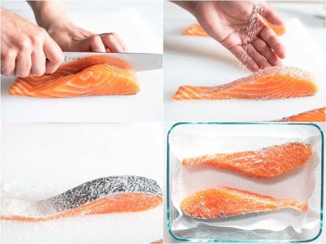 Shiozake (Japanese-Style Salted Salmon) Japanese Breakfast Recipes, Traditional Japanese Breakfast, Breakfast Salmon, Japanese Breakfast Traditional, Salted Salmon, Asian Cusine, Clean Pantry, Japanese Breakfast, Broiled Salmon