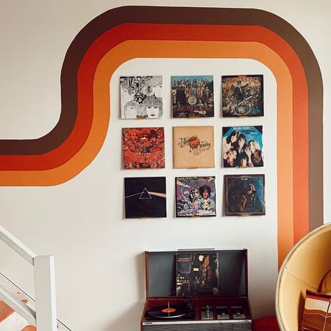 The Hippie Shake on Instagram: “A little sneak peek of our retro mural in our new office! Full office toure coming next week. Happy Saturday Dreamers 🧡🧡🧡 . . . . . .…”