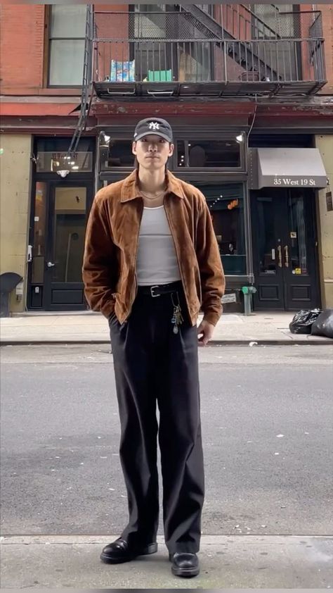 Nyc Going Out Outfit Night, Cowboy Fits, Americana Fashion Men, Japanese Street Fashion Men, Taipei Travel, Japanese Mens Fashion, Guy Outfits, Male Outfits, Fits Ideas