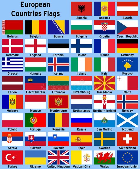 European Countries Flags royalty free illustration European Countries Flags, World Flags With Names, Flags Illustration, All Country Flags, Flags Of European Countries, World Country Flags, Timeline Images, European Flags, All European Countries