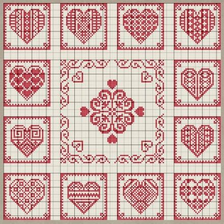 White Cross Stitch, Wedding Sampler, Cross Stitch Freebies, Blackwork Embroidery, Cross Stitch Love, Pola Kristik, Cross Stitch Heart, White Cross, Cross Stitch Samplers