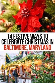 Baltimore Maryland Christmas, Christmas In Maryland, Things To Do In Maryland In Winter, Things To Do During Christmas, Things To Do For Christmas, Christmas Travel Destinations, Christmas Towns, Southern Usa, Christmas Things To Do