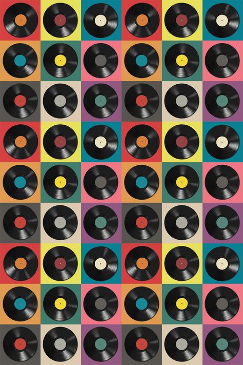 Vinyl record wall art