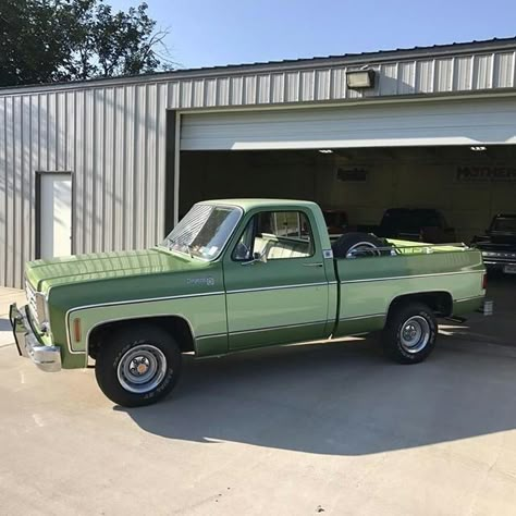 79 Chevy Truck, Open Garage, Vw Pickup, Dream Trucks, C10 Chevy Truck, Project Cars, Classic Ford Trucks, Truck Paint, Chevy Pickup Trucks