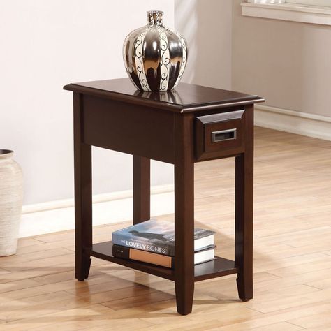 Acme Furniture Flin End Table Table Top Storage, Wooden Magazine Rack, Tall End Tables, Shelf Board, End Tables With Drawers, Wooden Side Table, End Table Sets, Chair Side Table, Acme Furniture