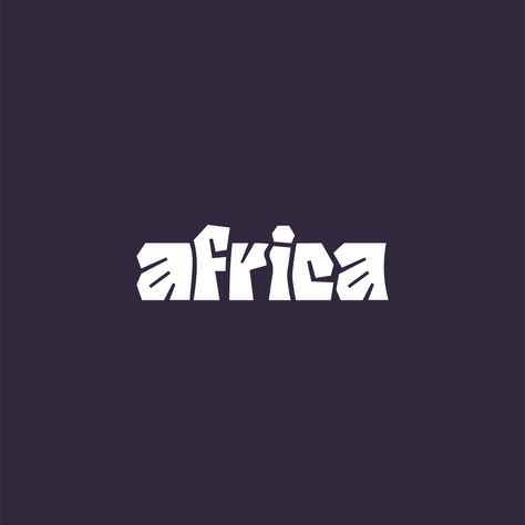 #africa #logo #logodesign #wordmark #typography #type #typeface #minimal Africa Logo Design Creative, African Typeface, Afro Graphic Design, African Typography, Africa Logo Design, African Branding, Afro Logo, Africa Logo, Wordmark Logo Typography